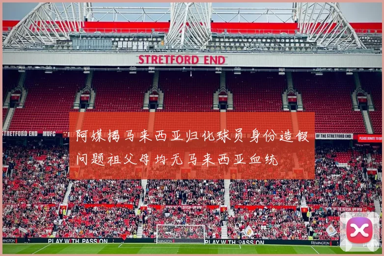 阿媒揭马来西亚归化球员身份造假问题祖父母均无马来西亚血统